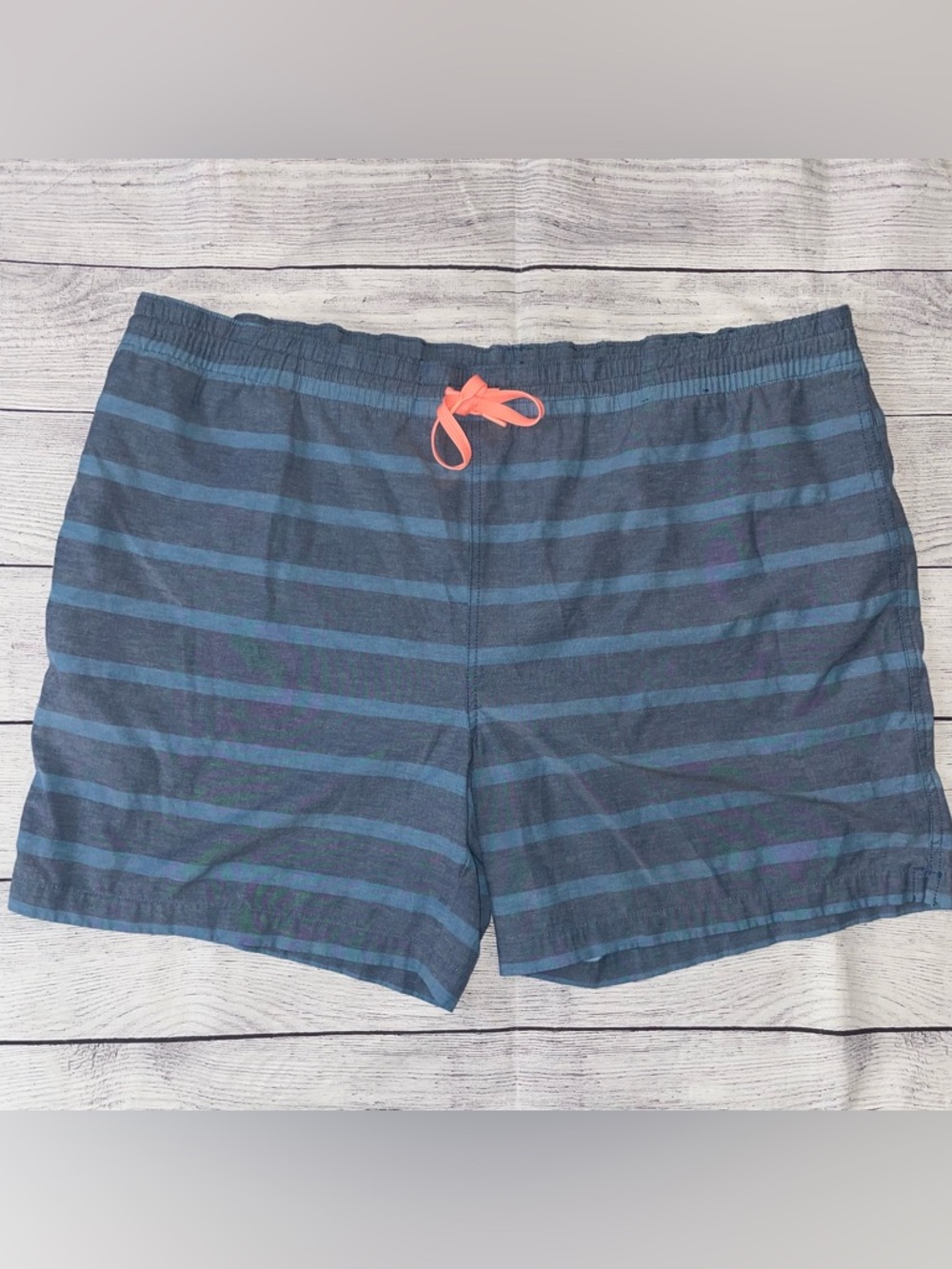 Chubbies Navy & Light Blue Striped Swim Trunks